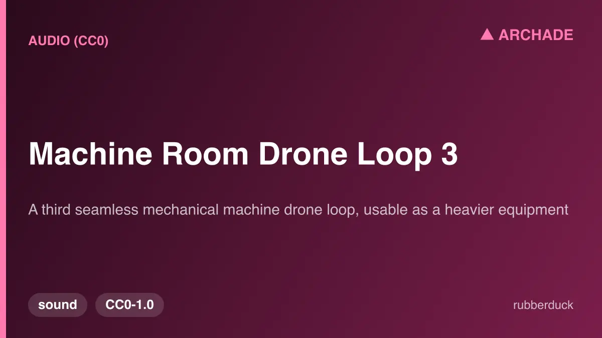 Machine Room Drone Loop 3