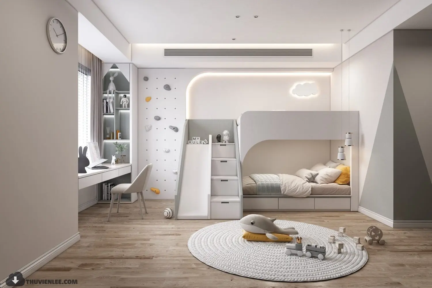 Children Room Interior — preview 1, by Huy Hieu Lee (3dzip)