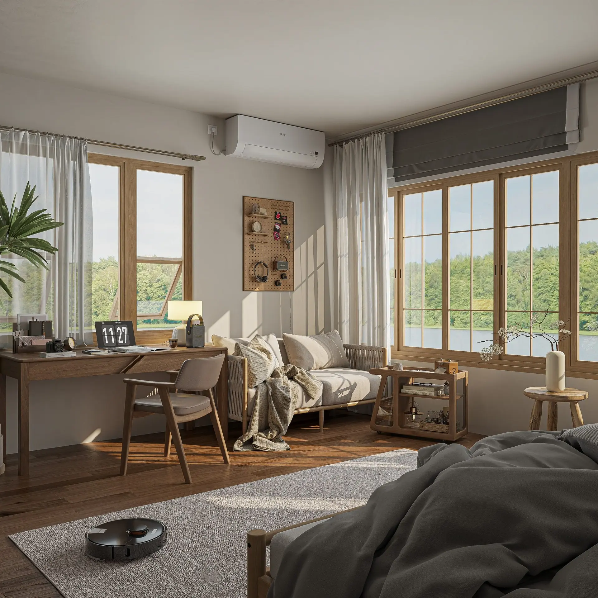 Bedroom and Work Interior