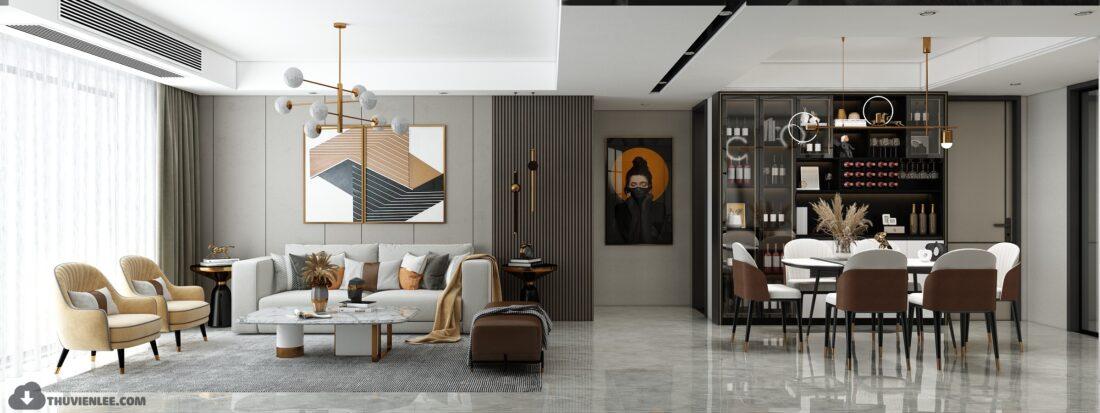Interior Scene Model Livingroom 554