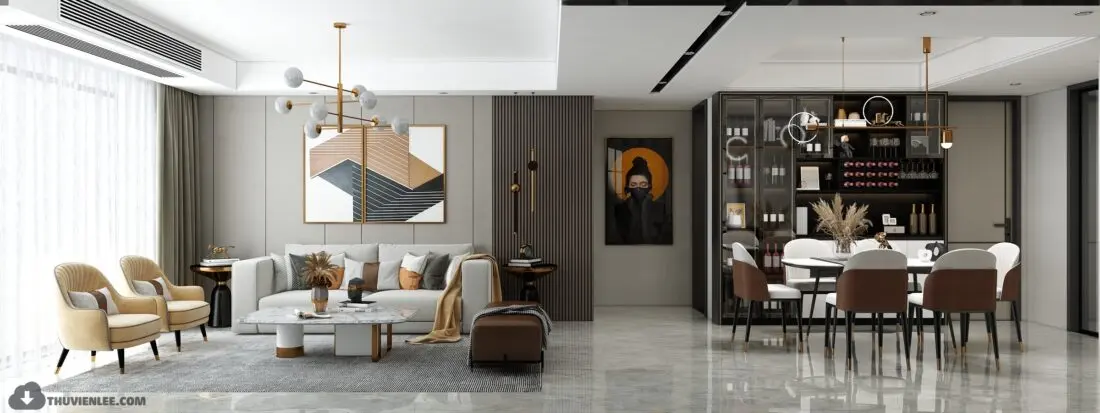 Interior Scene Model Livingroom 554