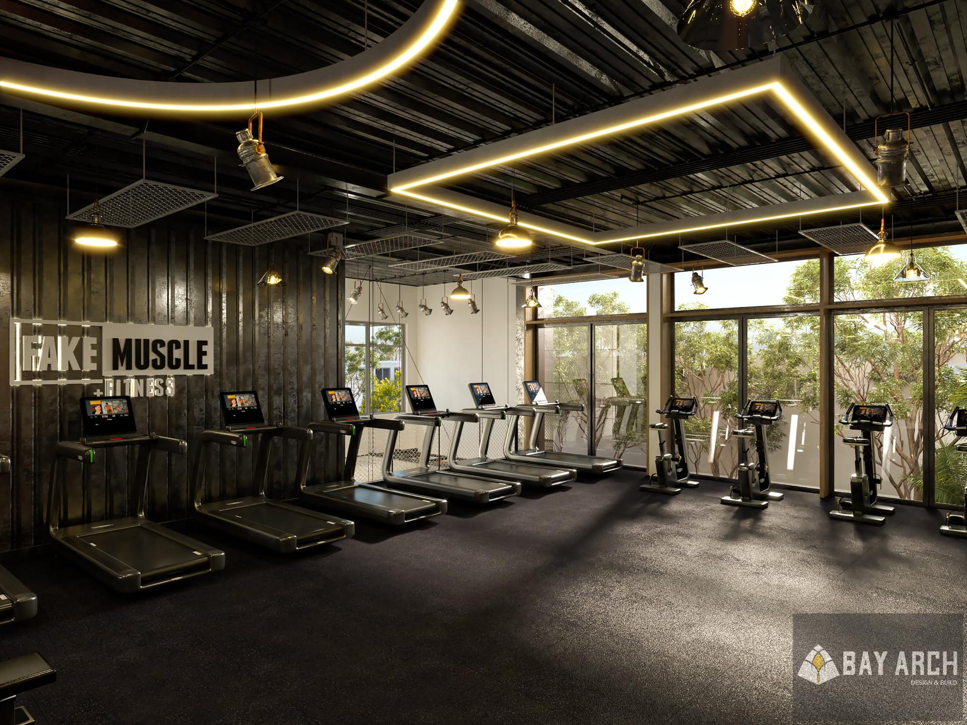 Interior Gymroom Scene