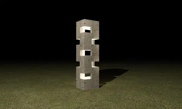 External Concrete Garden Light