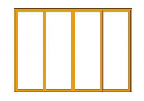 Four Panel Sliding Door