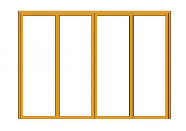 Four Panel Sliding Door