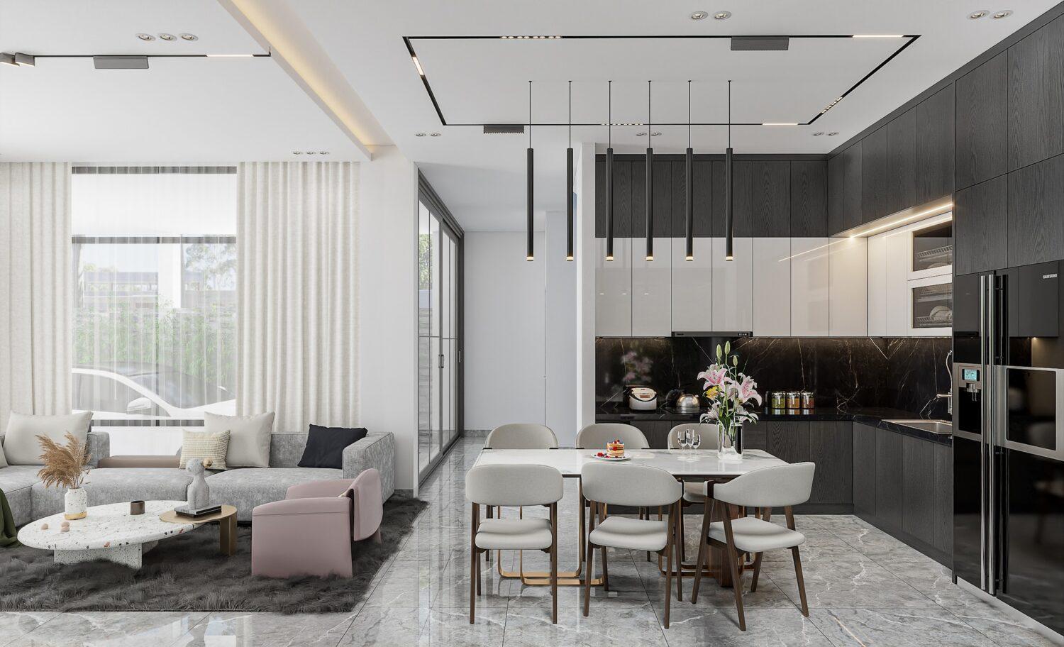 Living Room – Kitchen Interior