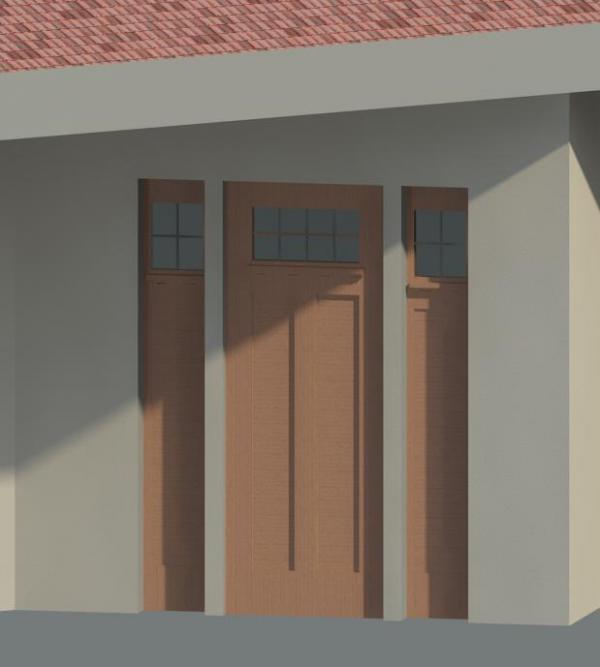 Jeld-Wen 1381 Flat Top Entry Door