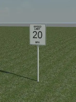 Speed Limit Sign 20