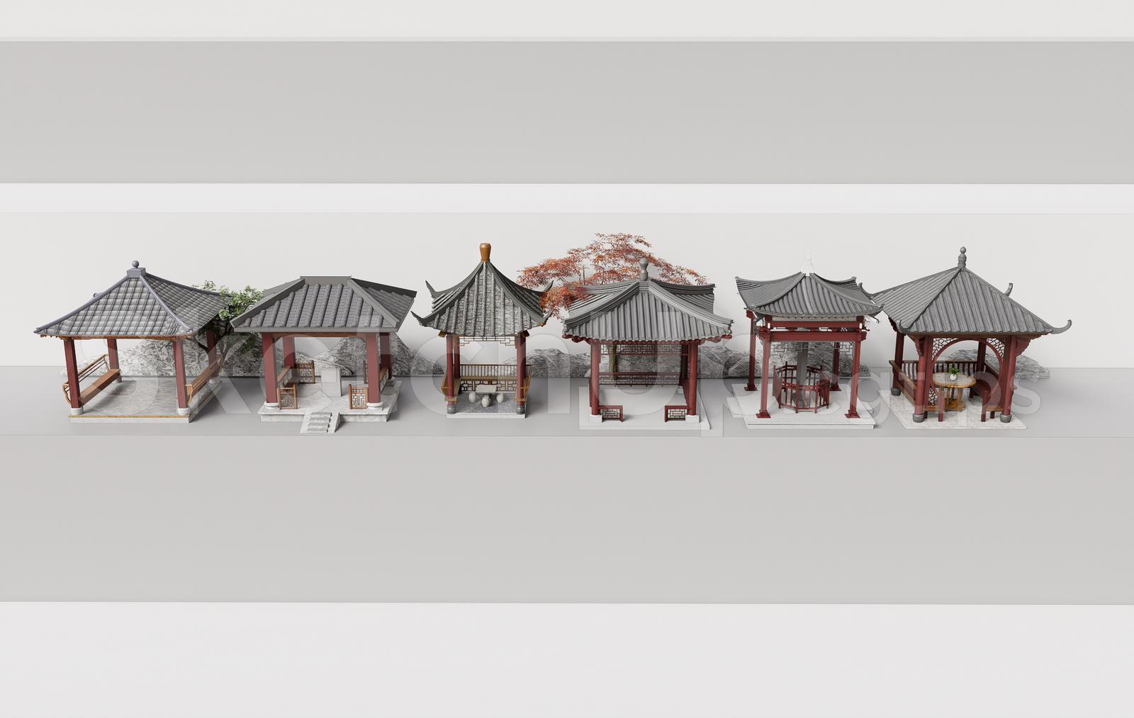 Traditional Asian Gazebo & Pavilion