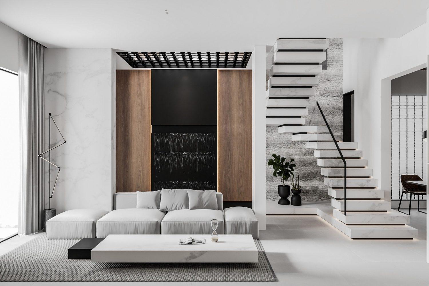 Living Room – Kitchen Interior