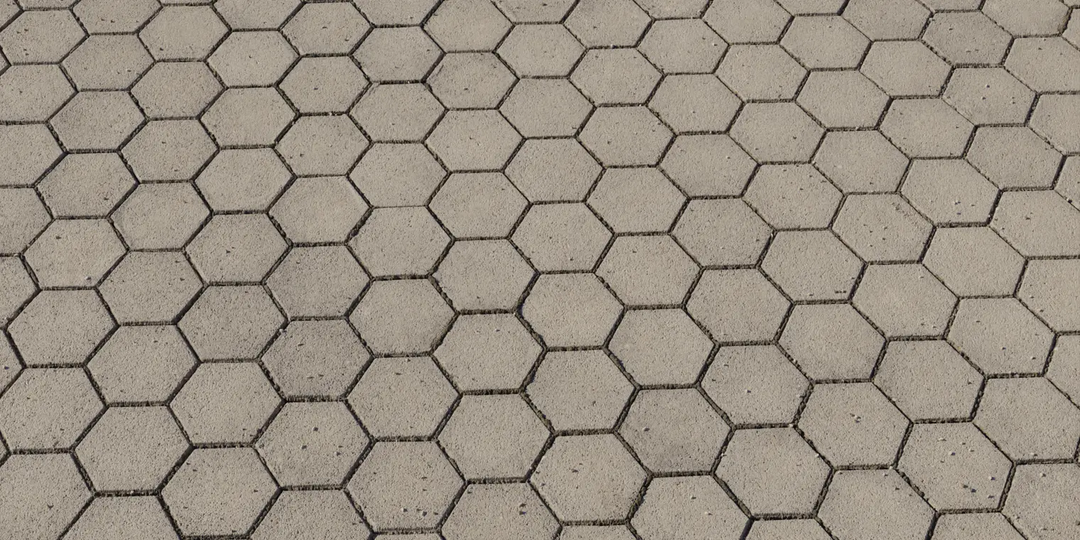 Hexagonal Concrete Paving — preview 1, by Stephan Seeliger (Poly Haven, CC0)