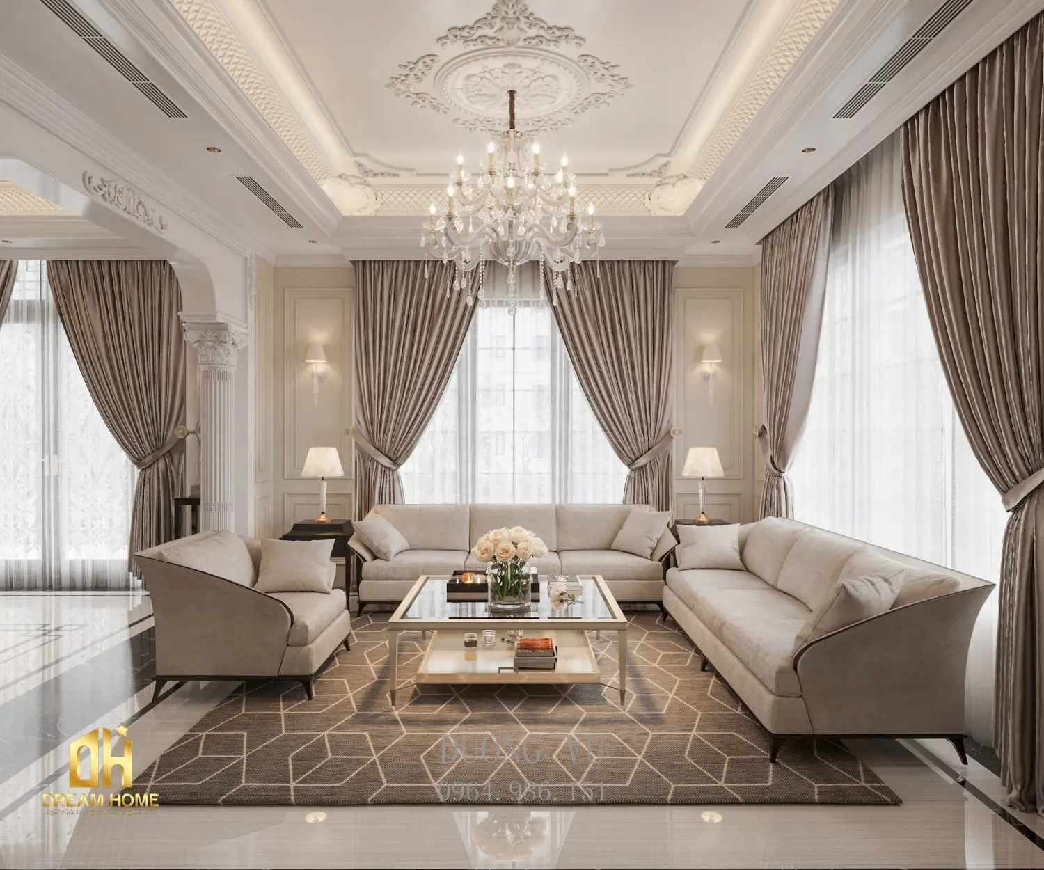 Living Room – Kitchen Interior