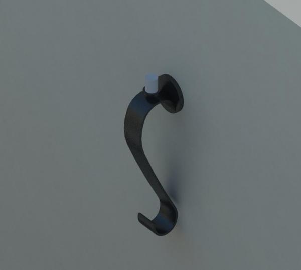 Wall wrought iron candle holder