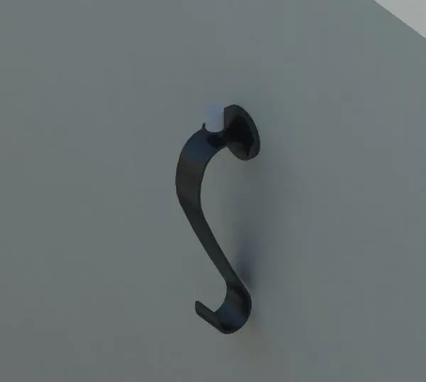 Wall wrought iron candle holder