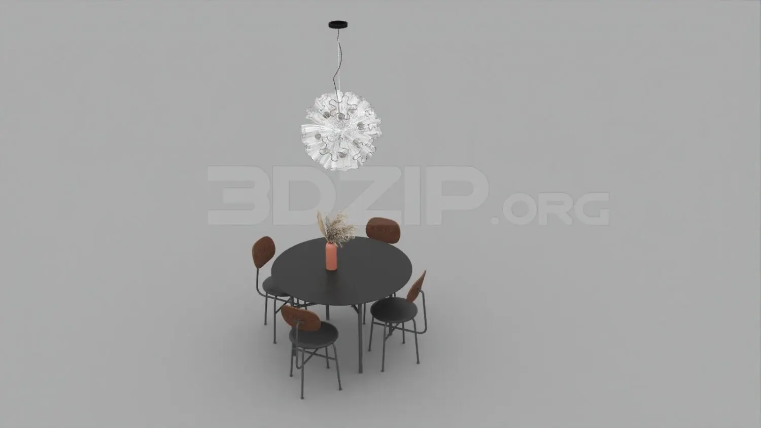 Dining Table And Chair — preview 1 (3dzip, CC0)