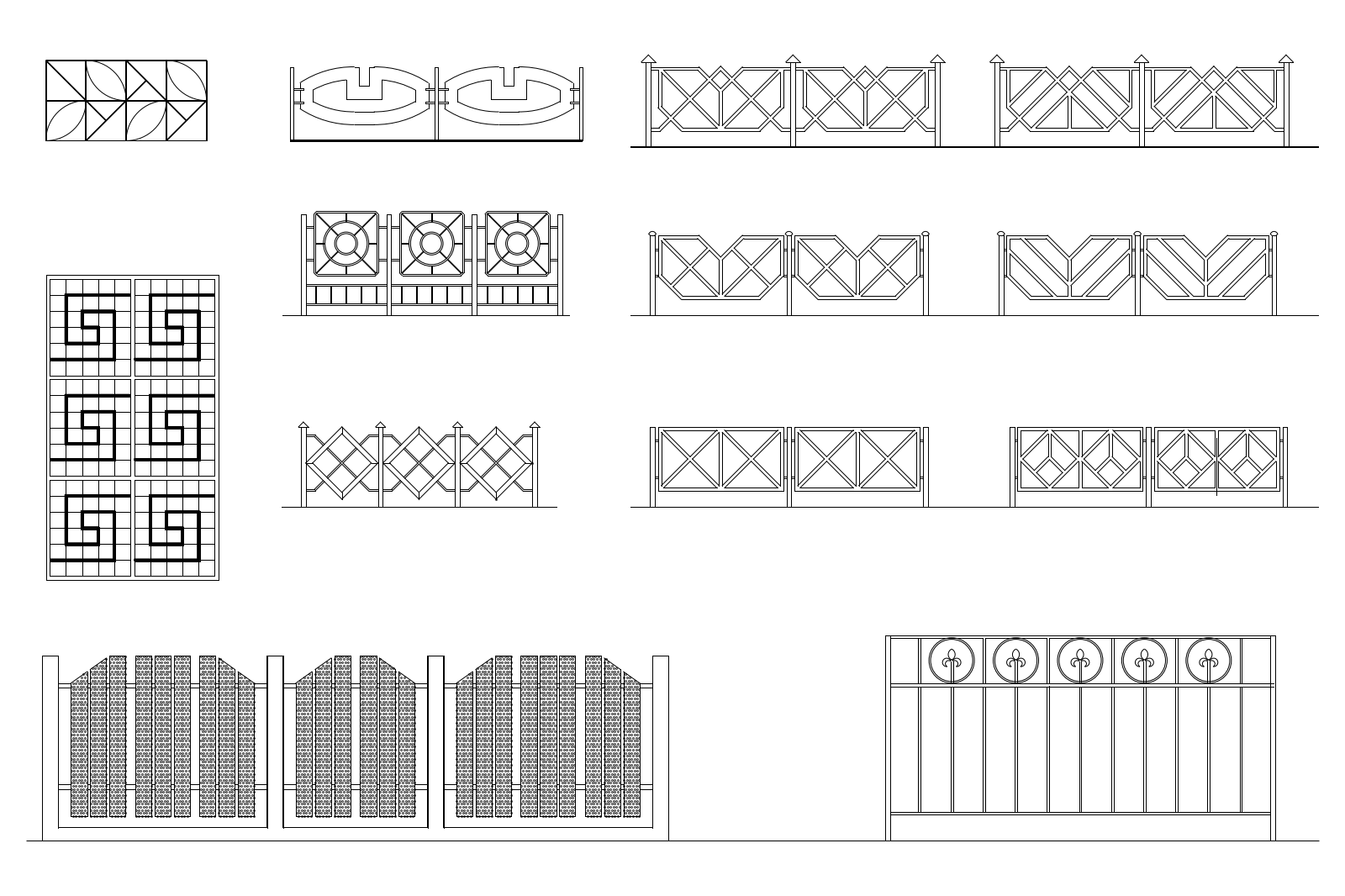 Lattices and fences