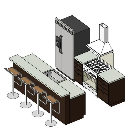 Small Kitchen - Revit 2011
