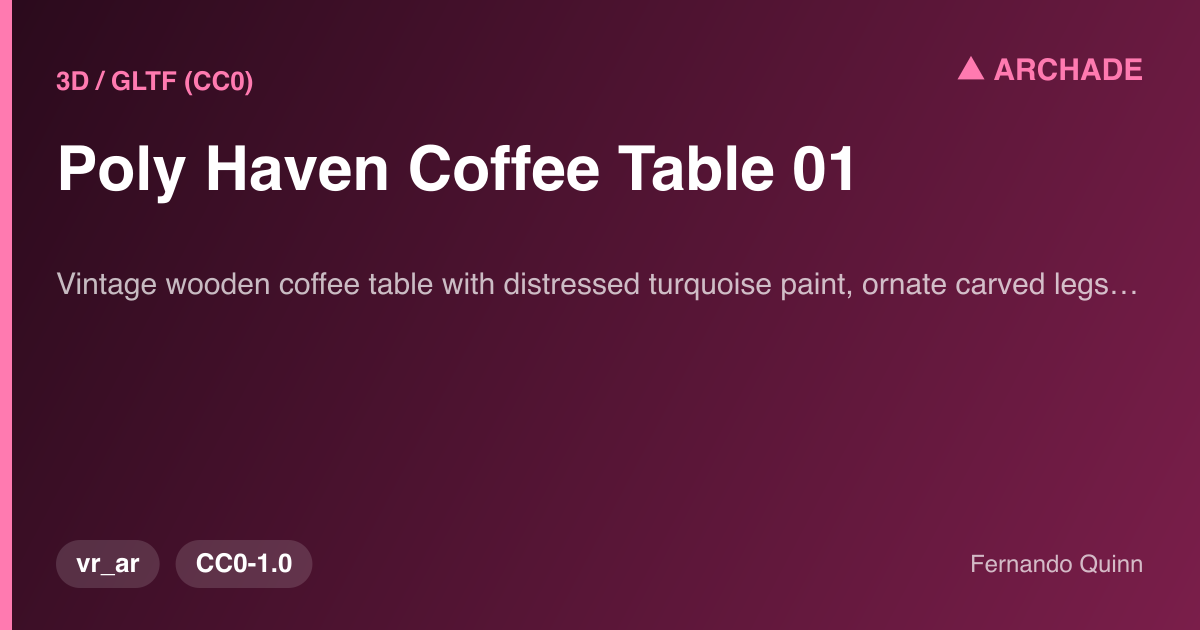 Poly Haven Coffee Table 01