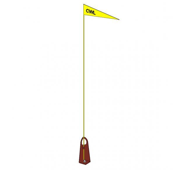 Roof safety single anchor point