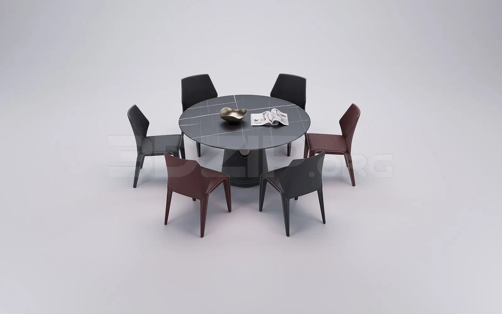 Dining Table And Chair — preview 1 (3dzip)
