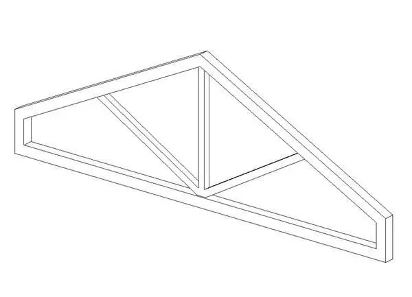 Gabled Truss — preview 1, by Jerry Terrell (RevitCity, CC0)