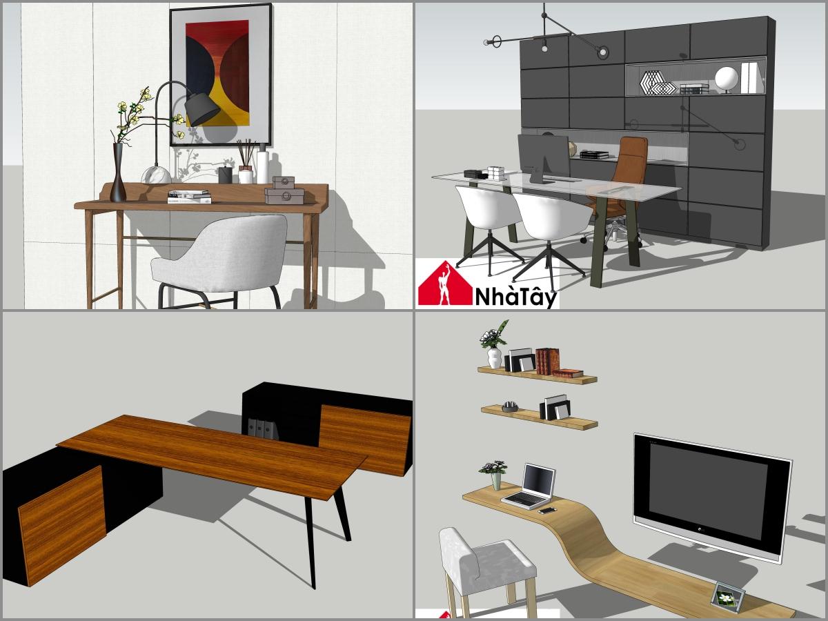 Combo Study modern Desk