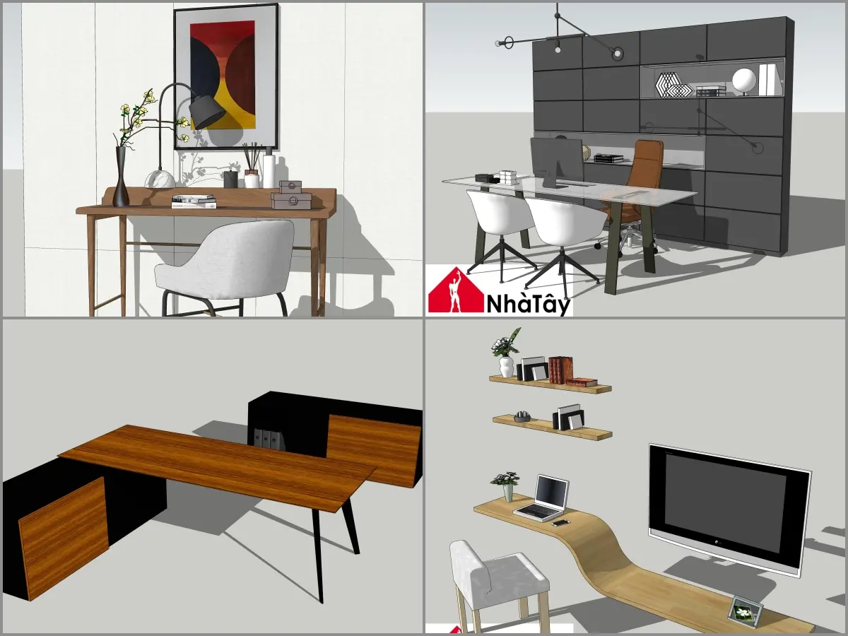 Combo Study modern Desk