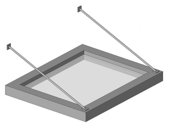 Canopy Parametric Simple Frame with Cable Supports