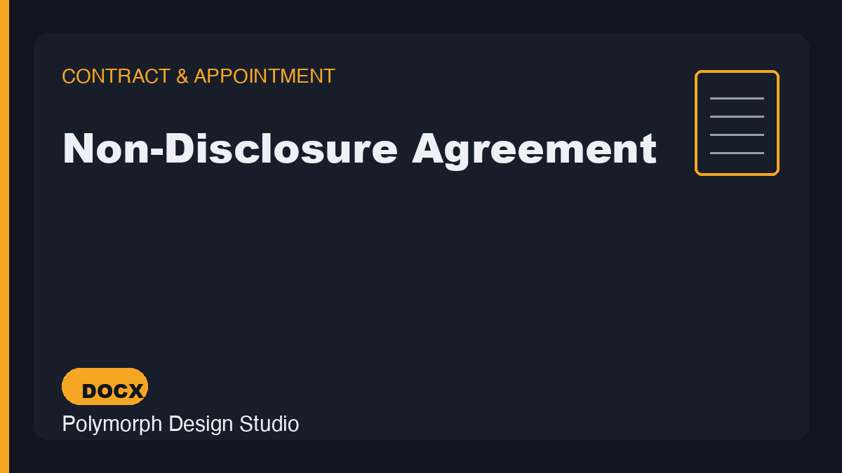 Non-Disclosure Agreement