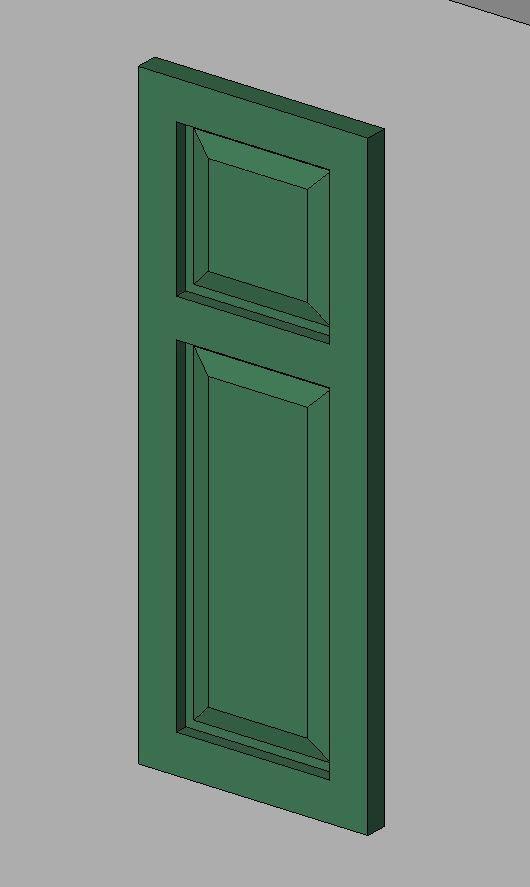 Shutter-Raised Panel-Square Top