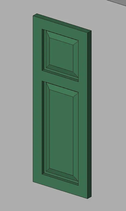 Shutter-Raised Panel-Square Top