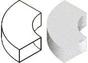 Rectangle Duct Horizontal Elbow