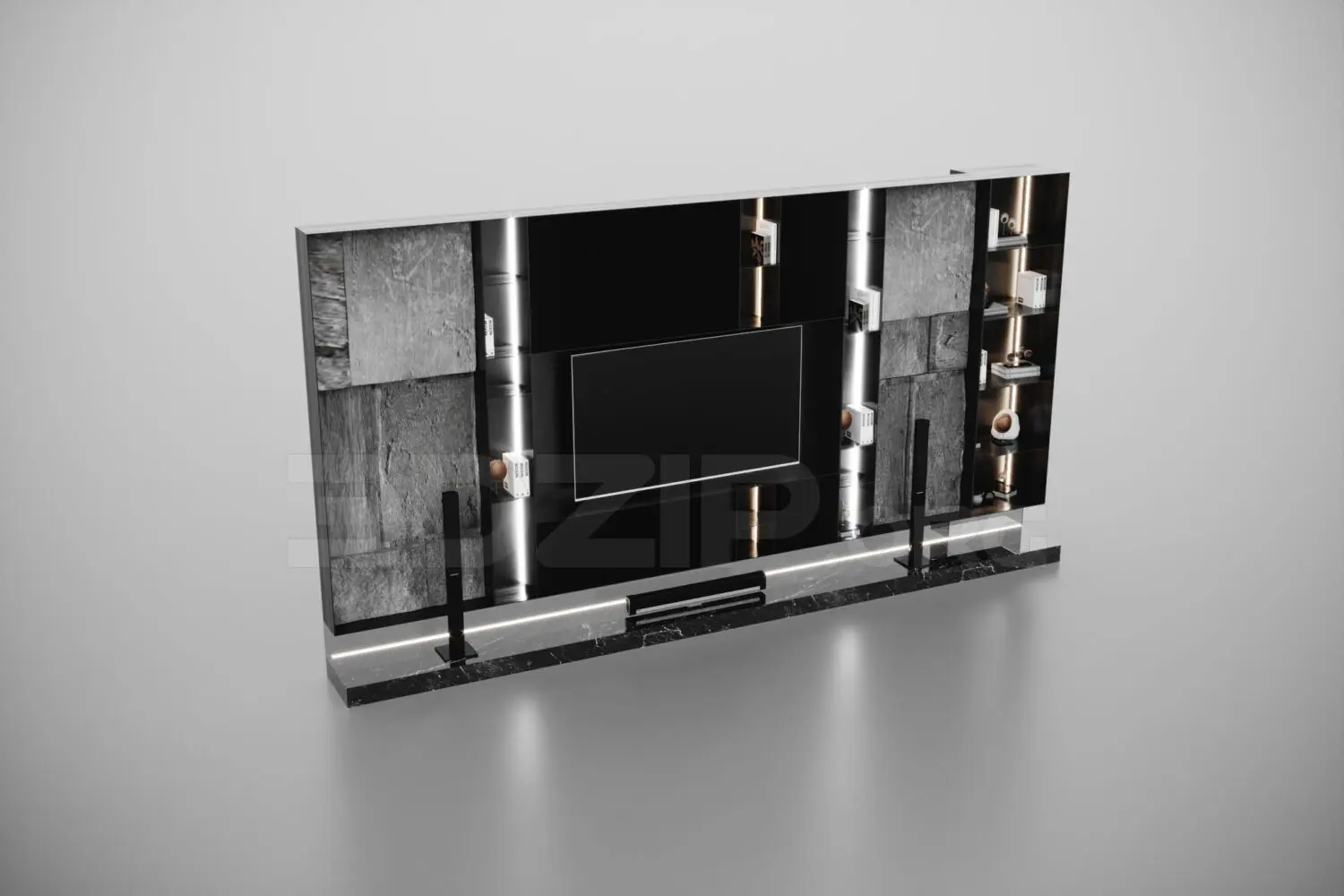 TV Cabinet — preview 1, by Quyen Arc (3dzip, CC0)