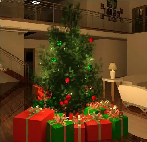 Christmas Tree — preview 1, by frogee (RevitCity, CC0)