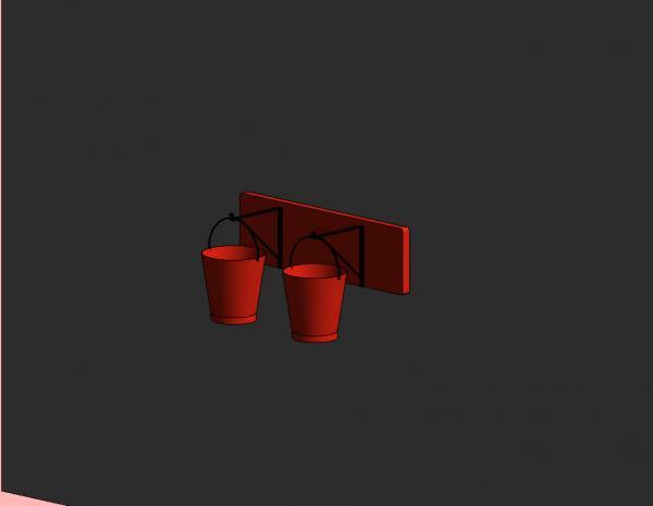 ME-Fire Bucket Wall mounted