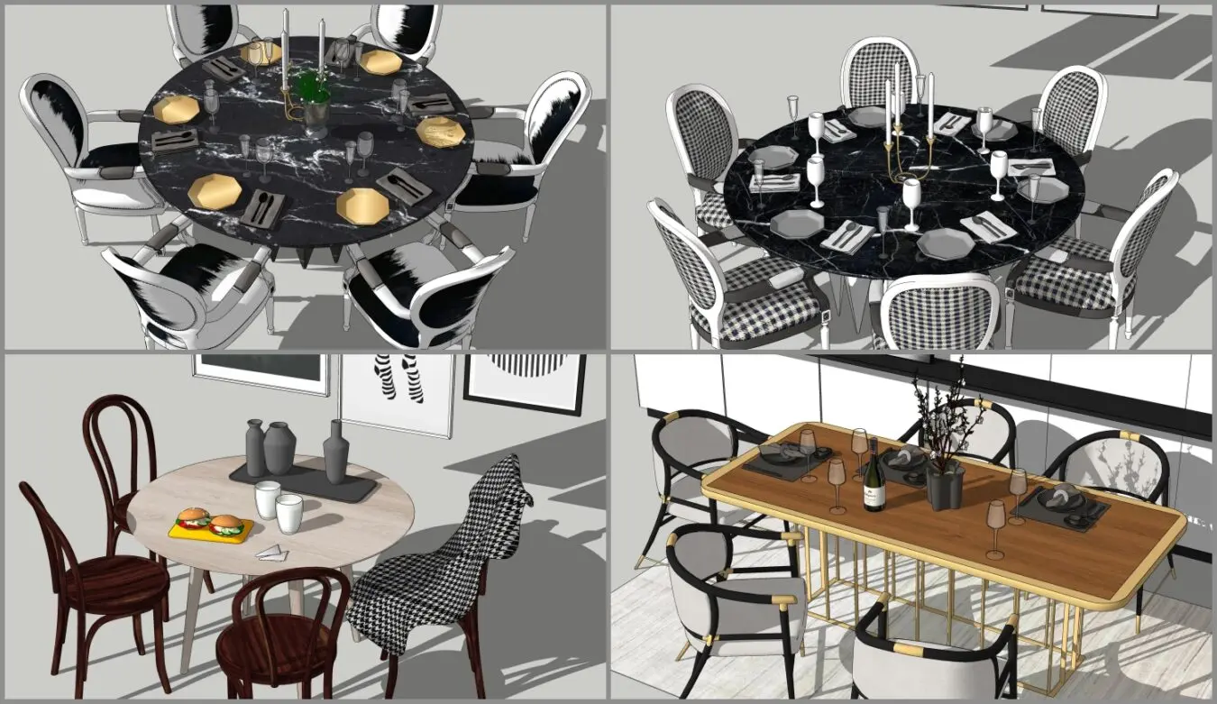 Dining Table And Chair — preview 1 (cgtips)