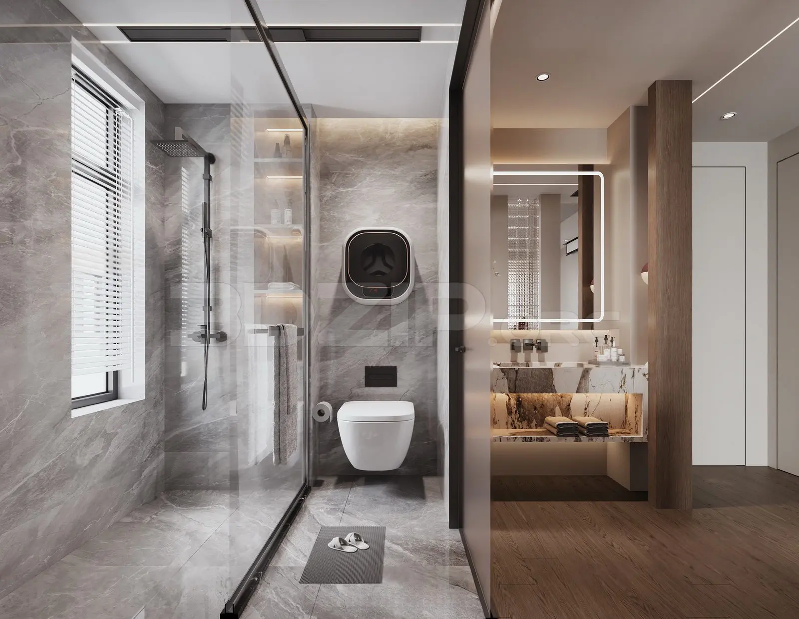 Bathroom Interior — preview 1 (3dzip)