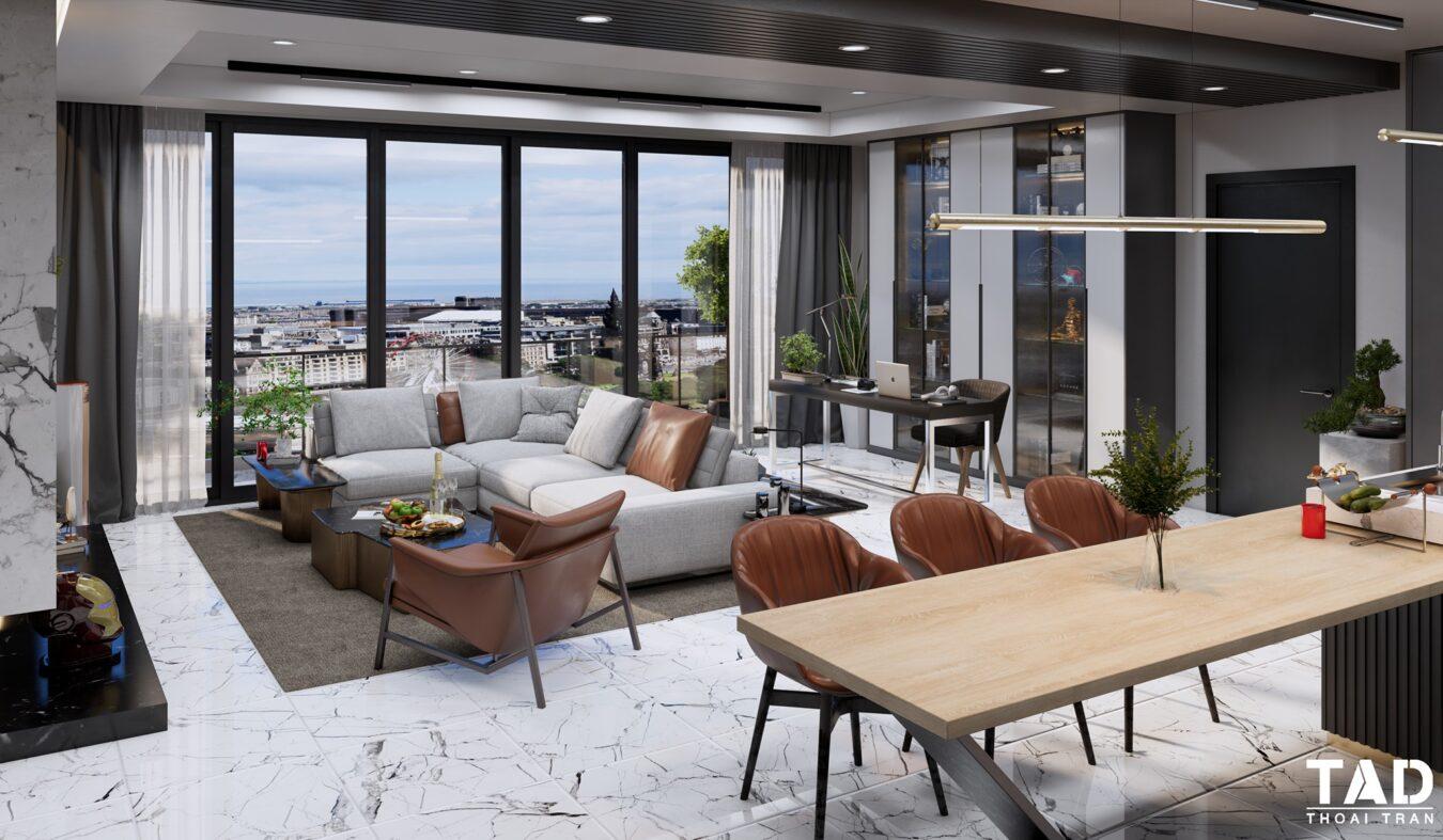 Interior Living- Kitchenroom Scene