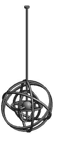 Globe with Ring Light Pendant