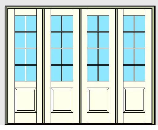 Kolbe Ultra Series Outswing Entrance Door 4-Wide 1-Panel Handicap Sill Units