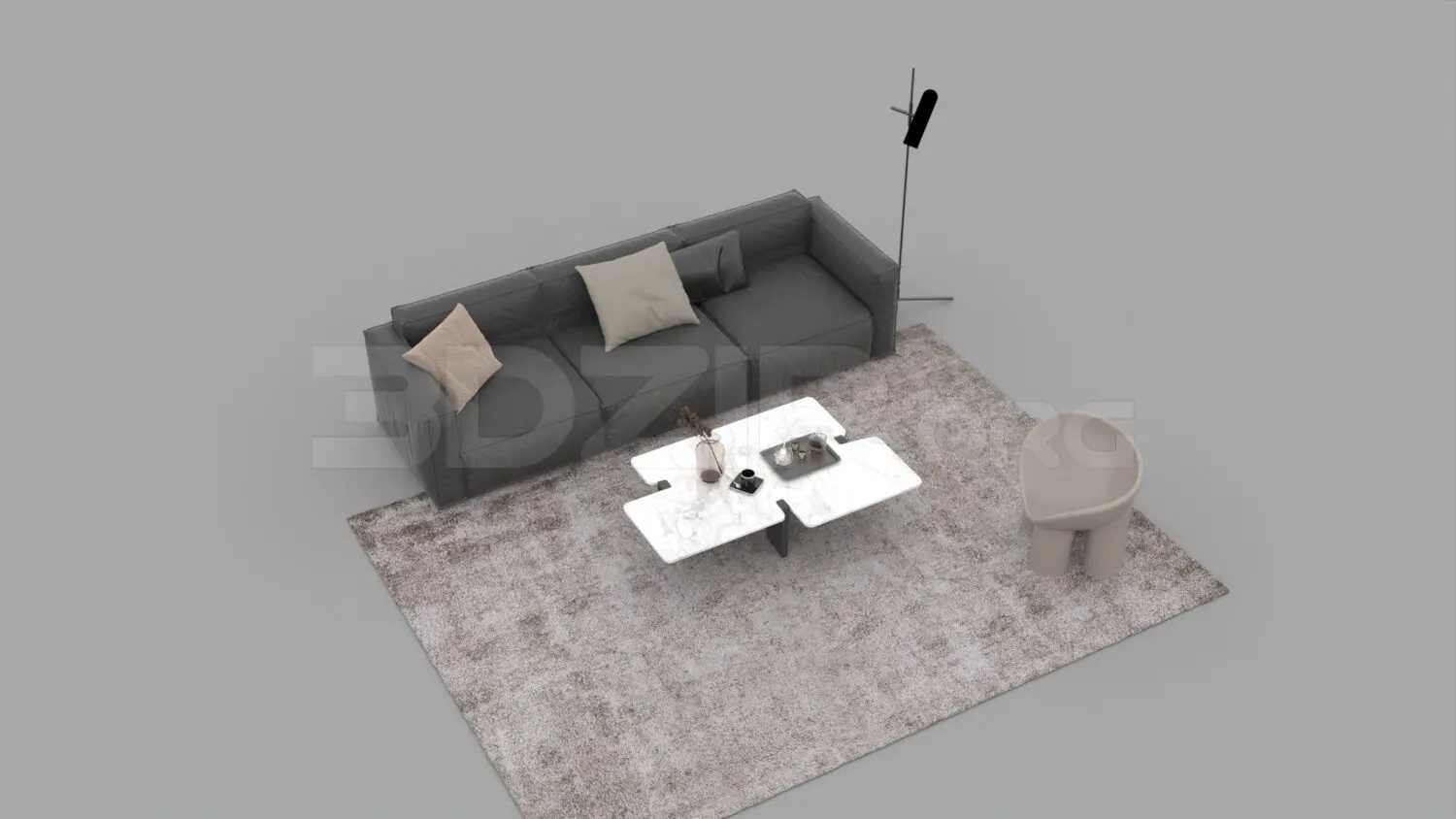 Sofa — preview 1, by Nguyen Ngoc Tung (3dzip, CC0)