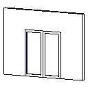 Double Door Glass