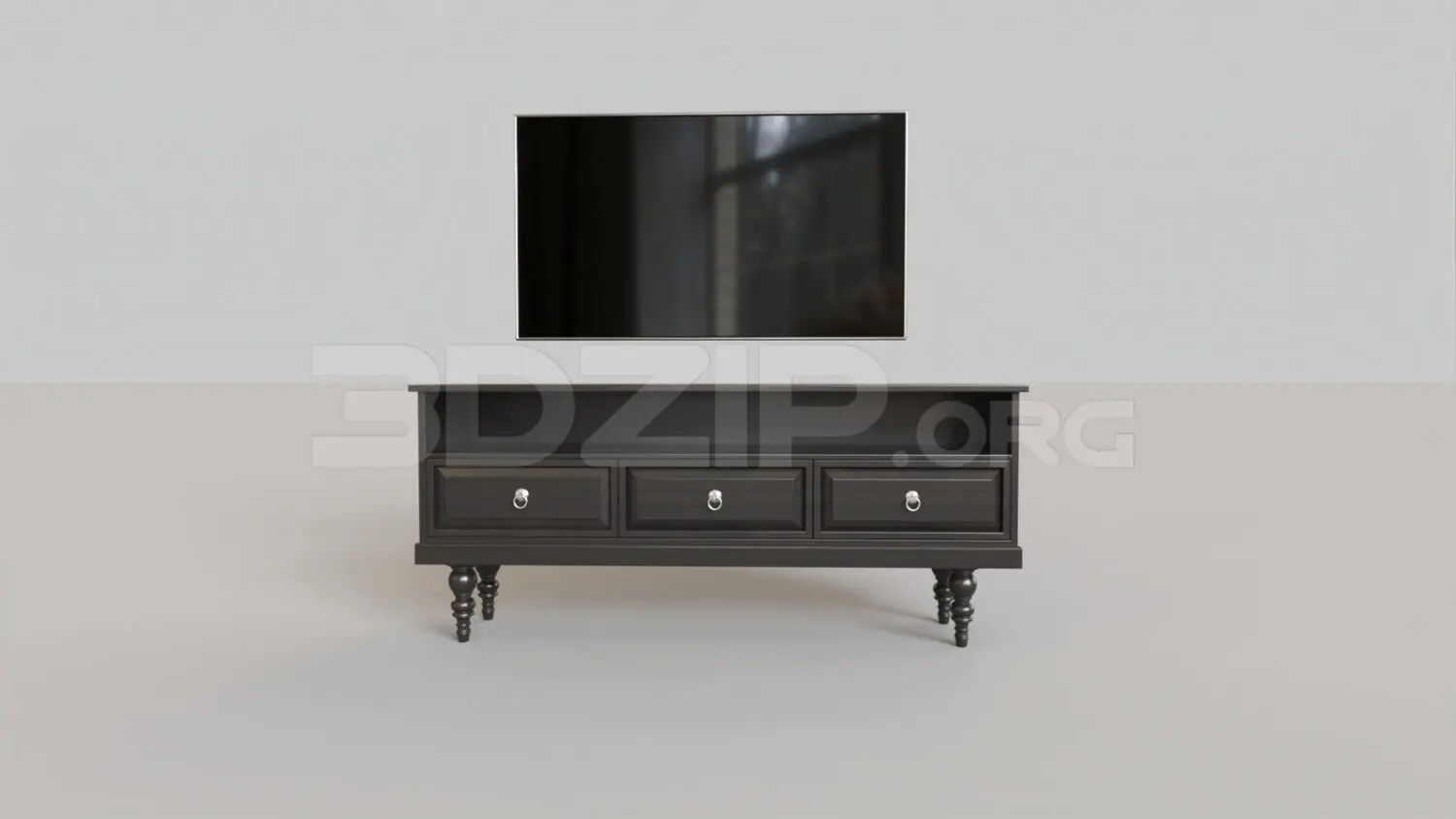 TV Cabinet — preview 1 (3dzip, CC0)