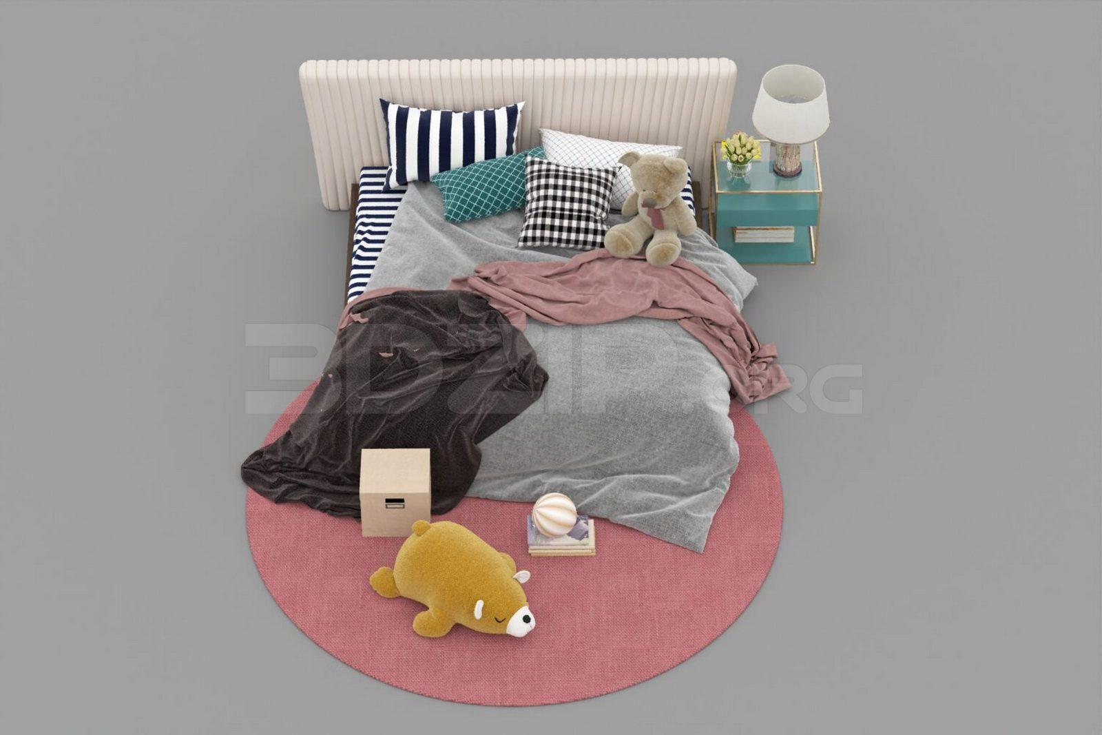 Child Bed — preview 1, by Se Arc (3dzip)