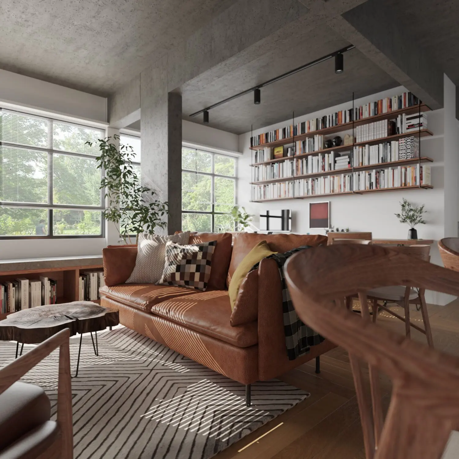 Living Room Interior — preview 1, by Trang Chuot (3dzip)