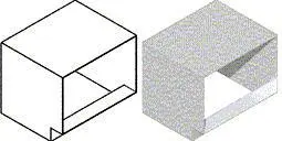 Rectangle Duct Vertical Elbow — preview 1, by Chris Yearick (RevitCity, CC0)