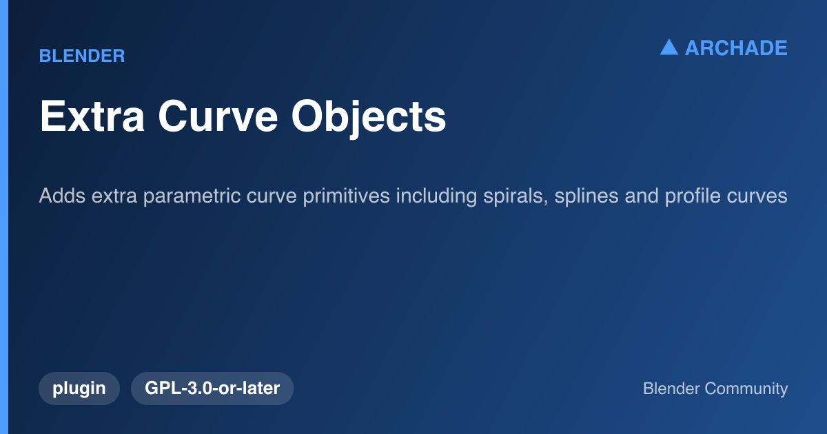 Extra Curve Objects