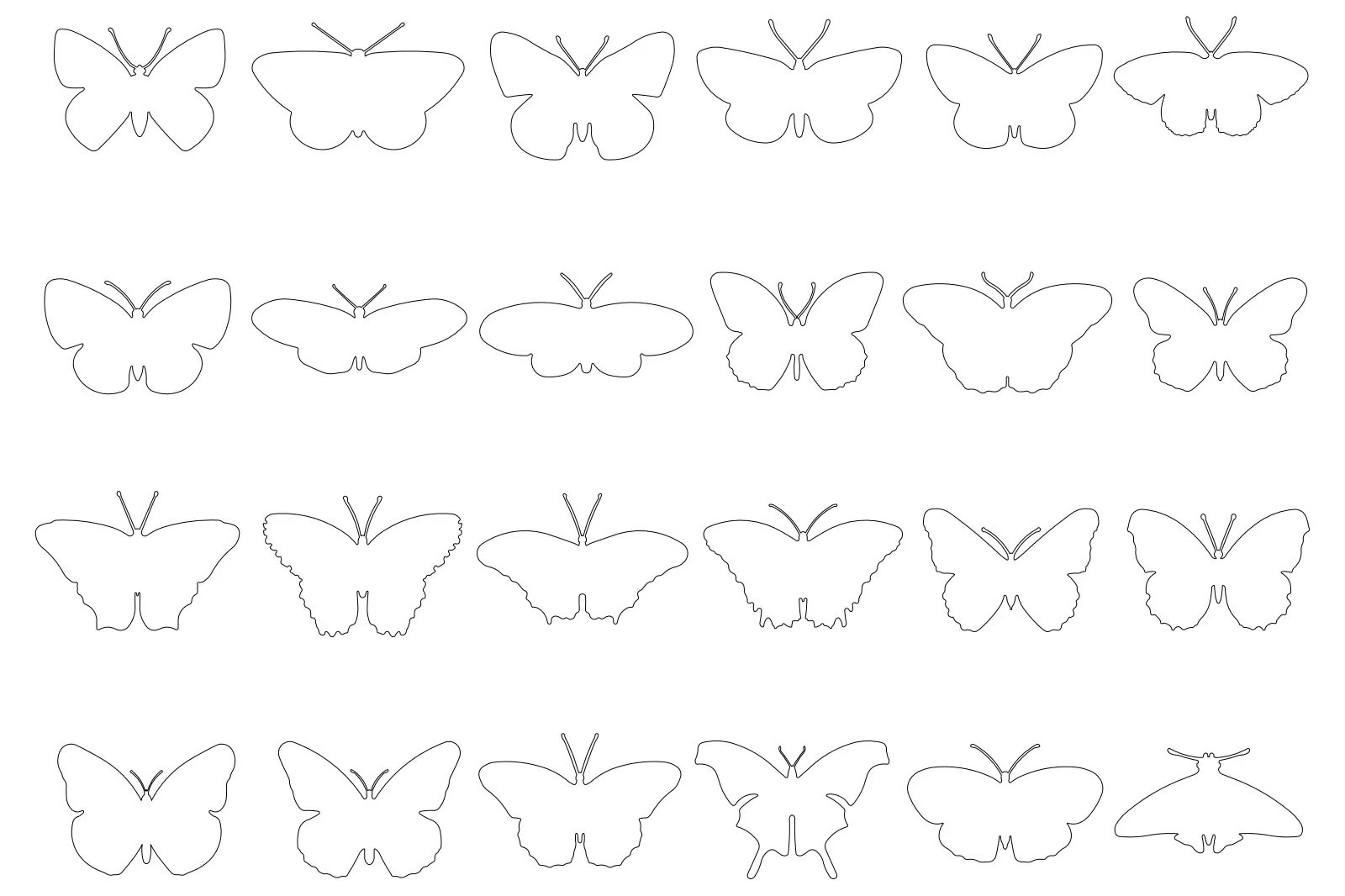 Butterfly — CAD drawing preview