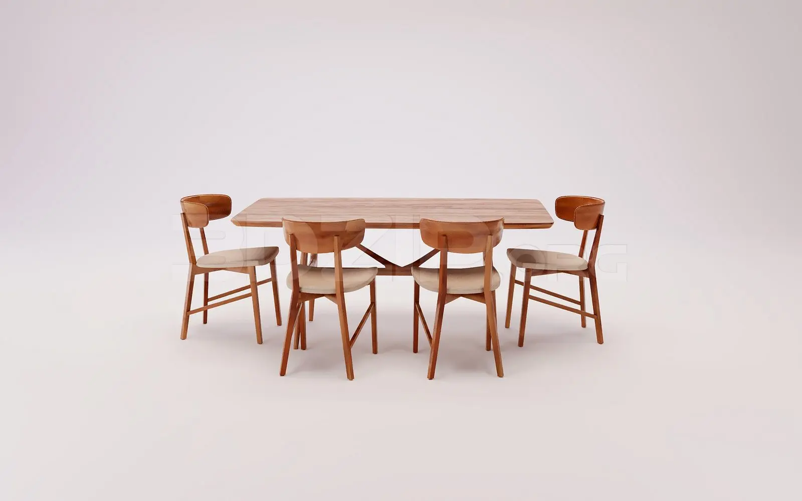 Dining Table And Chair — preview 1 (3dzip)
