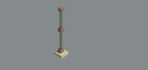 Self-illuminating column